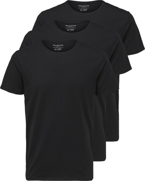 SELECTED HOMME Maat L SLHNEWPIMA SS O-NECK TEE B 3 PACK NOOS Heren T-shirt