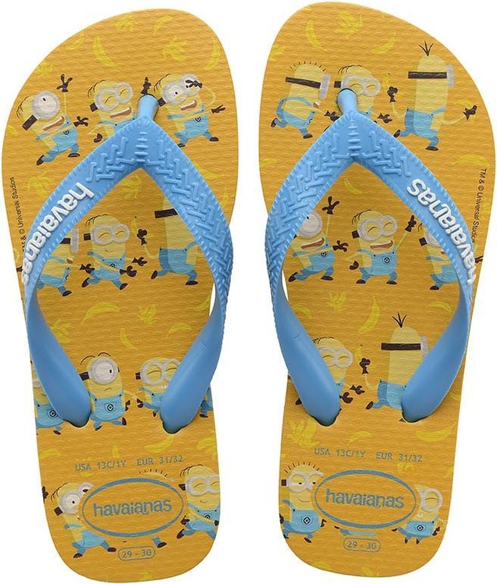 Havaianas - Maat 29/30 - Minions Slippers - Gold Yellow DGM Outlet