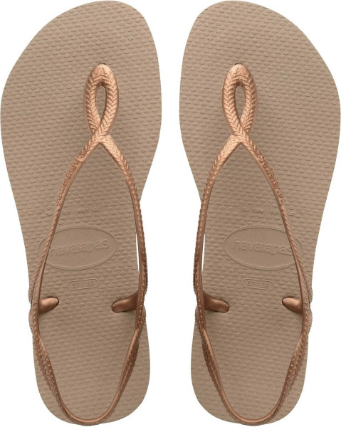 Havaianas - Maat 37/38 - Luna Dames Slippers - Rose Gold/Rose Gold