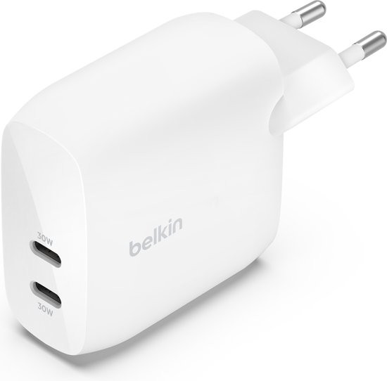 Belkin 60W Dual USB-C Wall Charger met PPS