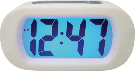 Balance Time LCD - Wekker - Rubber - Wit
