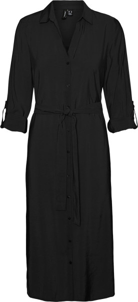VERO MODA Maat M VMBELL LS CALF SHIRT DRESS WVN NOOS Dames Jurk