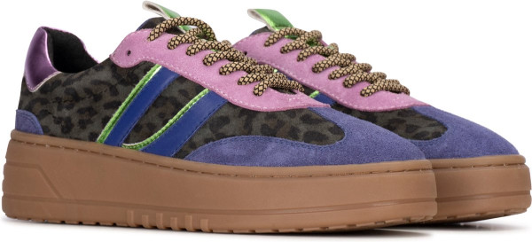 PS Poelman ANEMONE - maat 37 - Dames Sneaker - Paars met combinatie