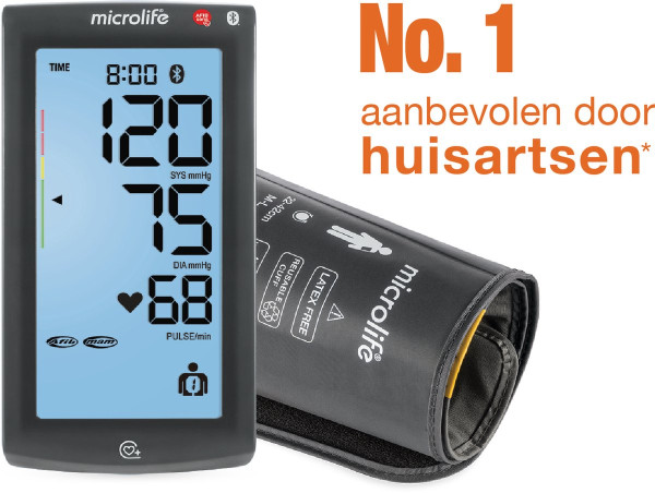 Microlife BP A7 Touch BT - Bovenarm Bloeddrukmeter - Klinisch Gevalideerd - No. 1 merk bij huisartse