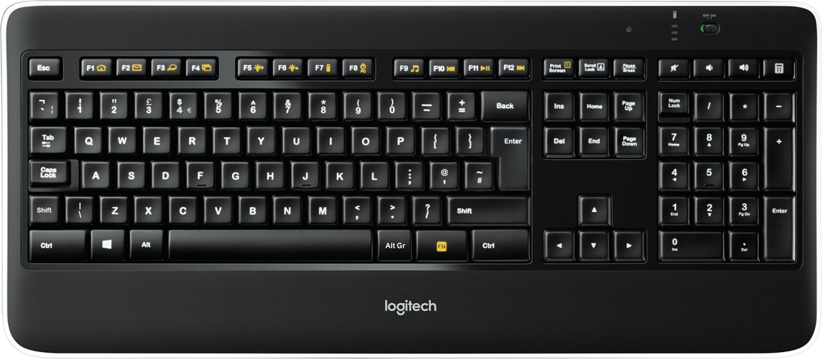 Logitech K800 Illuminated - Draadloos Toetsenbord - QWERTY ISO