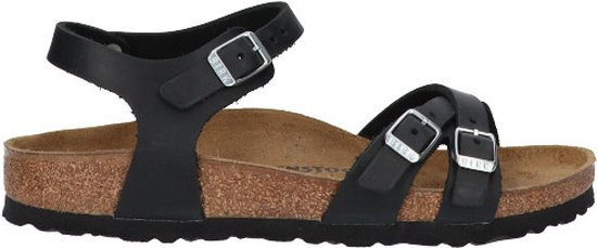 Birkenstock - maat 36- Kumba Dames Sandalen Black Narrow-fit | Zwart | Nubuck