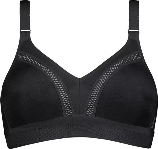 Triumph - 90E - Tri-Action Workout N Dames Sportbeha - BLACK