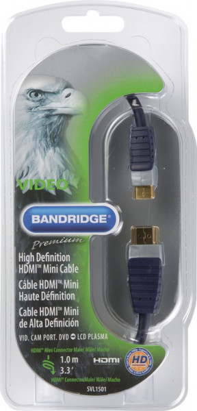 Bandridge - HDMI naar Mini HDMI kabel - 1 m