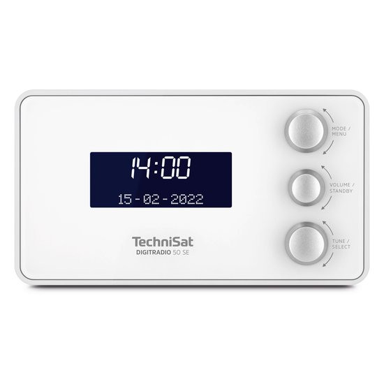 TechniSat DIGITRADIO 50 SE - DAB+ FM wekkerradio - wit