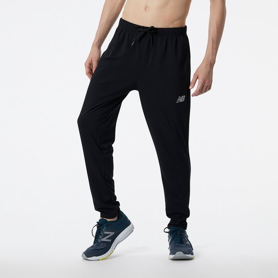 New Balance - Maat L - NB Tech Training Knit Track Pant Heren Sportbroek - BLACK