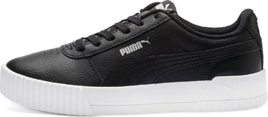 PUMA - 38.5 - Carina L Dames Sneakers - Puma Black-Puma White-Puma Silver