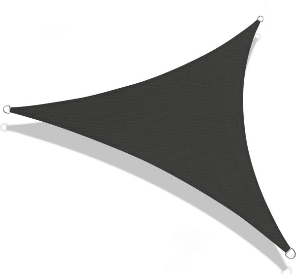 MaxxGarden Schaduwdoek - Driehoek 3,6 x 3,6 x 3,6 m - Antraciet