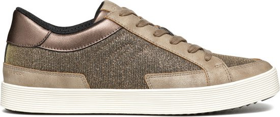 GEOX - maat 38- D BLOMIEE Dames Veterschoenen - TAUPE