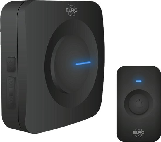 ELRO DB3000 Draadloze Deurbel Set – met Ontvanger op batterij - Bereik 300 meter - IP65 Waterdicht -