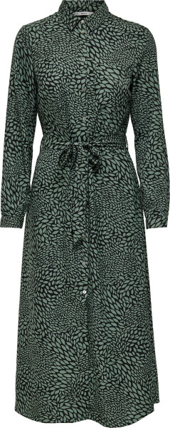 ONLY - Maat S - ONLNOELLE LIFE L/S MIDI SHIRT DRESS PTM Dames Jurk