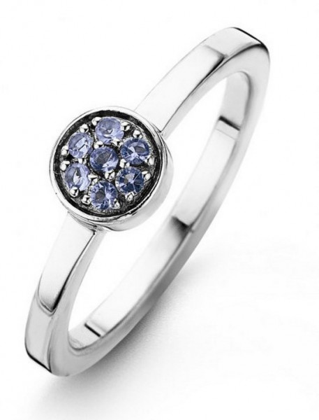 Casa Jewelry Ring Melody Blue 54 CZ - Zilver