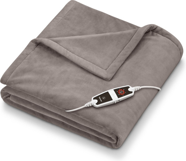 Beurer HD 150 Elektrisch deken – 6 temperatuurniveaus - Veiligheidssysteem - Machinewasbaar - Taupe