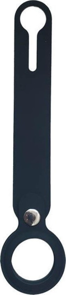 AirTag Silicone Lus Sleutelhanger - Zwart - One Size
