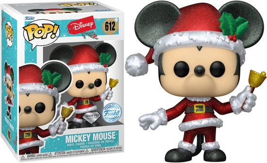 Funko Pop # 612 Pop Disney: Holiday - Mickey Mouse Diamond Glitter Exclusive