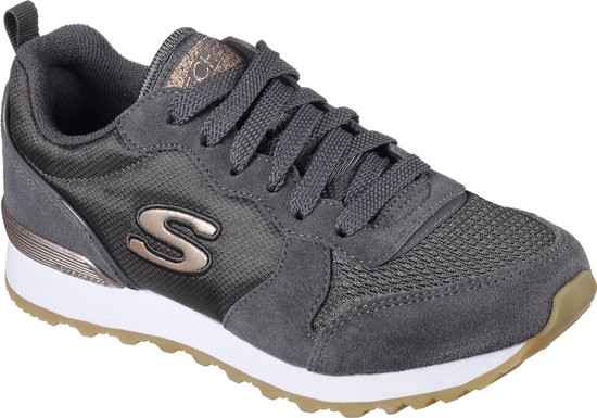 Skechers - maat 37- Retros-Og 85-Goldn Gurl Dames Sneakers - Charcoal