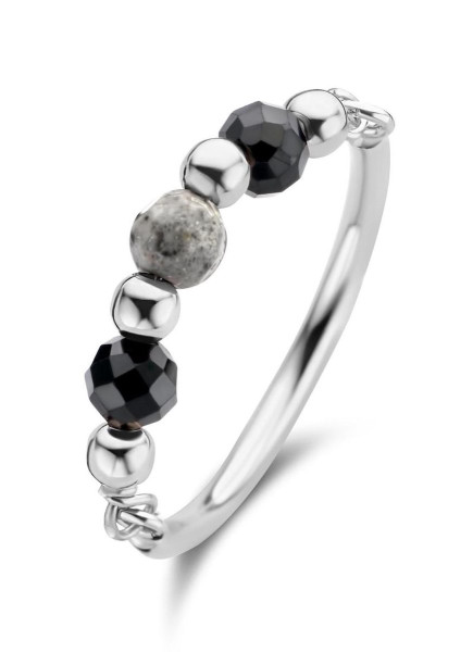 Casa Jewelry Ring Nero S 58 - Zilver