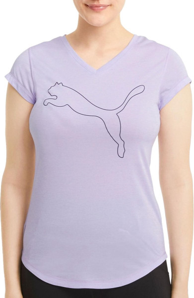 PUMA - Maat S - Train Favorite Heather Cat Tee Sportshirt Vrouwen