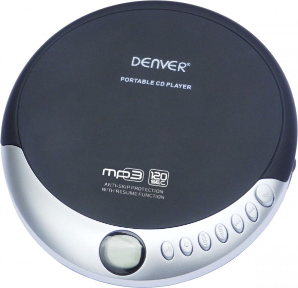 Denver DMP389 - Discman met antishock en LCD scherm - Zwart