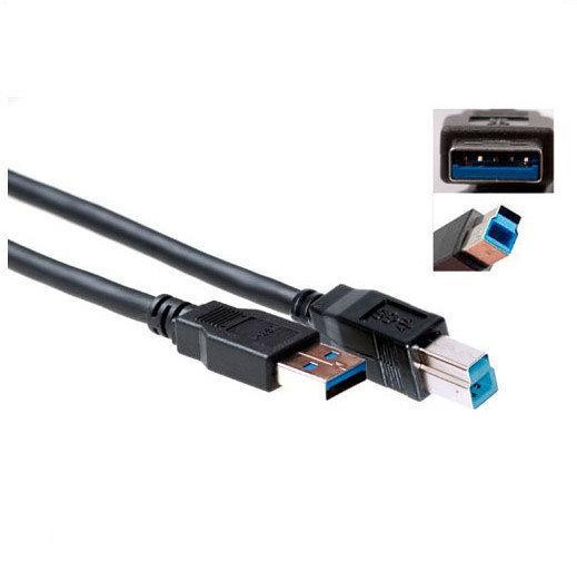 Advanced Cable Technology USB 3.0 A Male naar USB 3.0 B Male - 0.5 m