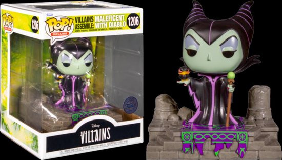 Funko Pop! #1206 Deluxe: Disney Villains - Assemble Maleficent With Diablo (special Edition)