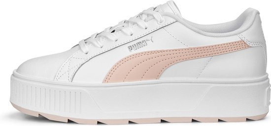 PUMA - Maat 42 - Karmen L Dames Sneakers - White/RoseDust/Silver