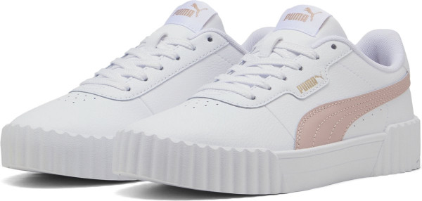PUMA Carina 3.0 - maat 41 - Dames Sneakers - PUMA White-Rose Quartz-PUMA Gold
