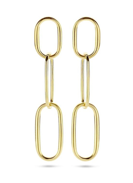 Casa Jewelry Oorhangers Oval Office van zilver goud verguld