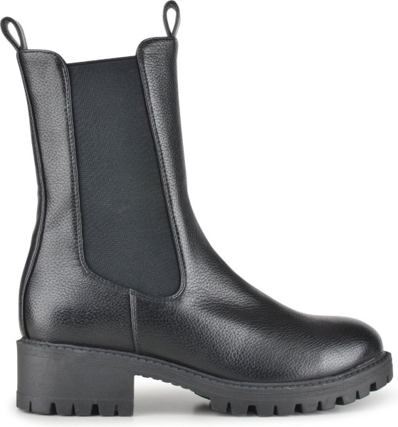PS Poelman Dames - maat 42 - XERA PU Tumbled Imitatieleren Hoge Chelsea Laarzen Boots met Elastiek e