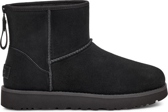 UGG - maat 41- Classic Mini Logo Zip Dames Laarzen - Black