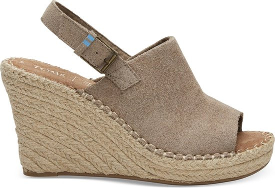 Toms Monica Dames Wedge - Taupe - Maat 42