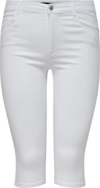 ONLY - Maat 42 - CARMAKOMA CARAUGUSTA HW SKINNY DNM KNICKERS WHITE Dames Broek
