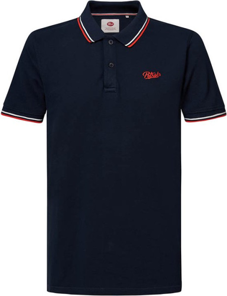 Petrol Industries - Maat M - Heren Klassieke Polo - Blauw