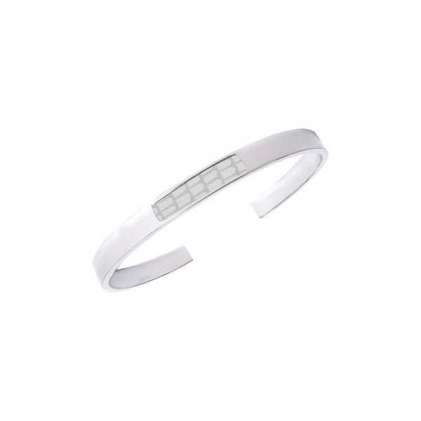 Koopjeshoek - Bandhu armband - White Leather Lizard