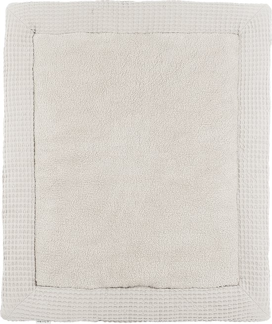 Meyco Baby Wafel Teddy boxkleed - greige - 80x100cm