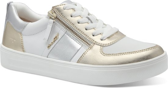 Tamaris - maat 40- COMFORT Essentials Dames Sneakers - GOLD-SILVER