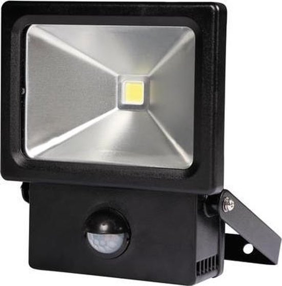 LED-SCHIJNWERPER VOOR BUITENSHUIS MET PIR-SENSOR - 10 W - NEUTRAALWIT