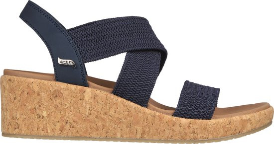 Skechers - maat 38- Arch Fit Beverlee - Love Stay Dames Sandalen - Navy-Blue
