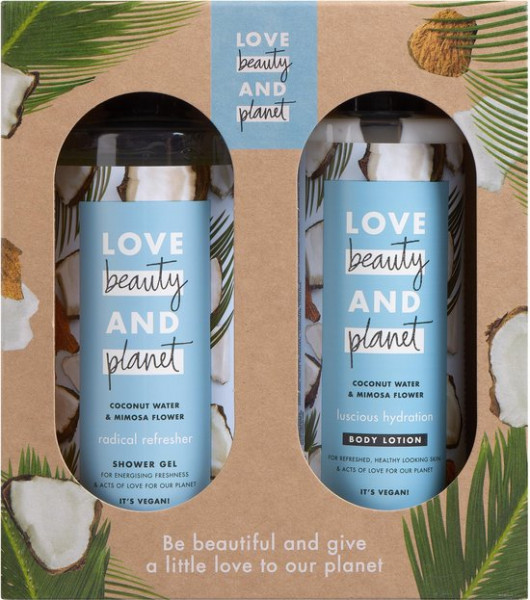 Love Beauty and Planet Coconut Water & Mimosa Flower Duo Geschenkset