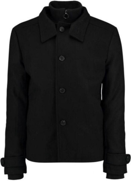 COAT SHAWN BLACK - maat S -Herenjas