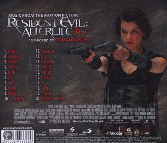 CD - Resident Evil: Afterlife - Original Soundtrack