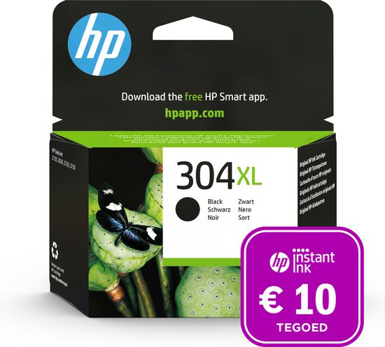 HP 304XL - Inktcartridge - Origineel - Zwart + Instant Ink tegoed