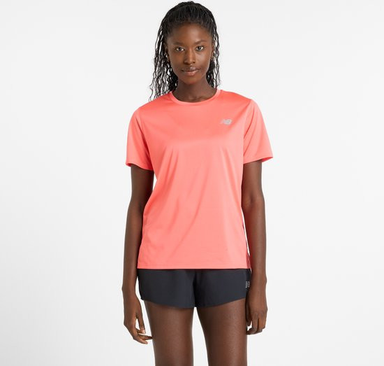 New Balance Maat XL Sport Essentials T-Shirt Dames Sportshirt - DRIFTRED
