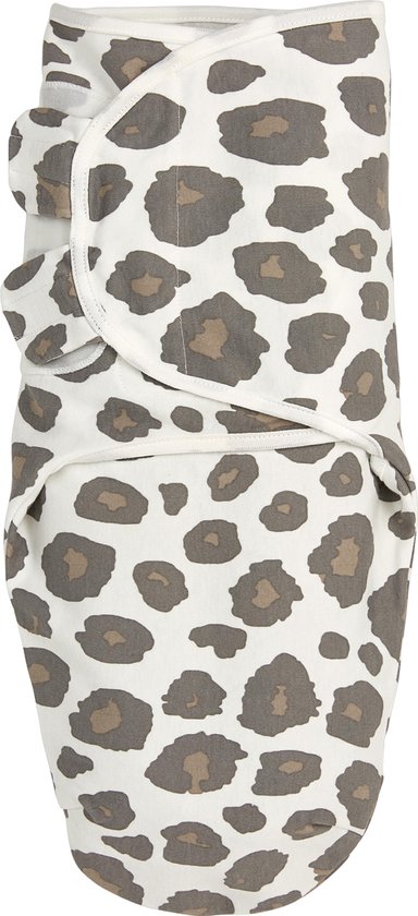 Meyco Baby Panter swaddle inbakerdoek - neutral - 0-3 maanden