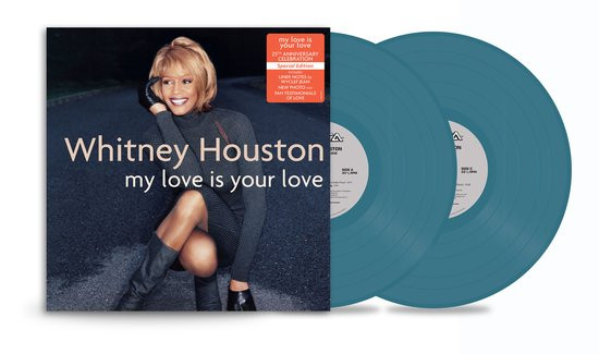 Whitney Houston - My Love Is Your Love blauw gemarmerd vinyl