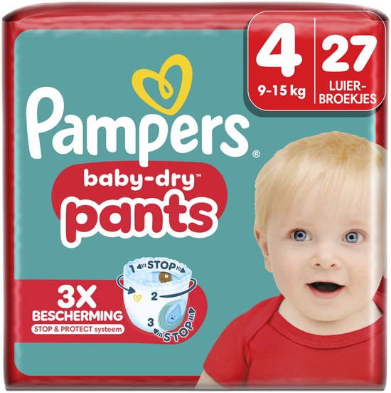 Pampers Baby-Dry Pants Luierbroekjes Maat 4 - 3 x 27 luierbroekjes - 9kg-15kg